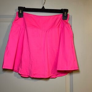 Pink Mini Skater Skirt for Night Out